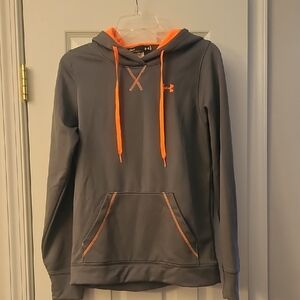 Under Armour Gray and Orange Sporty Hoodie